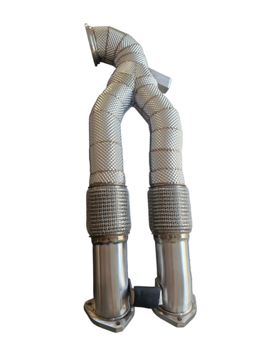 Blaze Performance RS3 8V2, TTRS and 8Y Heat Shield Bolt on Downpipe