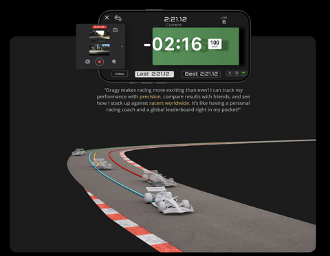 Dragy Pro GPS Performance Metre With Suction Bracket